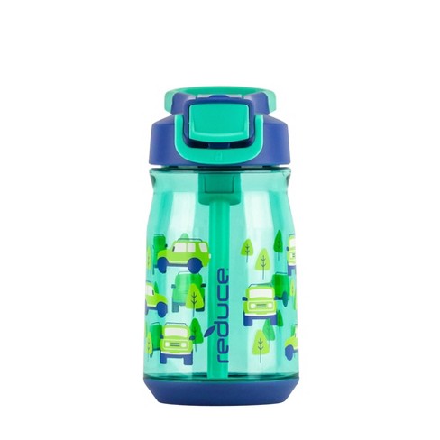 Reduce 14oz Plastic Adventure Rolls Hydrate Tritan Kids Water Bottle with  Straw Lid