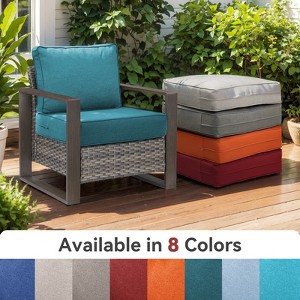 Buenhomino 6-inch Outdoor Cushion Set, 24"x24" Replacement Water Resistant Zippered Cushion for Chairs，8 Colors - 1 of 4