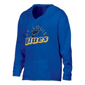 NHL St. Louis Blues Women's Dark Fleece Hooded Sweatshirt - 1 of 3