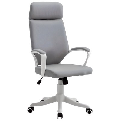 Vinsetto Ergonomic Home Office Chair High Back Computer Desk Chair with Lumbar Back Support, Padded Armrests, Adjustable Height, Gray