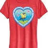 Women's - Spongebob Squarepants - Heart Porthole Window-Womens Women's Short Sleeve Graphic T-Shirt Short Sleeve Graphic T-Shirt - 2 of 4