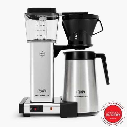 Technivorm Moccamaster 10c KBT Drip Coffee Maker Polished Silver: 40 oz Capacity, Electric, Metal, Paper Filter, 18.75" Height - image 1 of 4