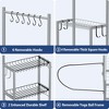 MOEPISY Sports Equipment Organizer for Garage, Gym Storage Rack with Locking Wheels & Multi-Purpose Hooks - 4 of 4