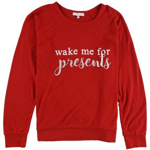 P.J. Salvage Womens Wake Me For Presents Pajama Sweater - 1 of 2