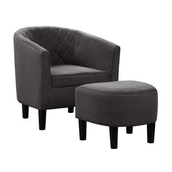 Breighton Home Take a Seat Roosevelt Accent Chair with Ottoman