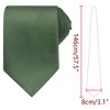 INSPIRE CHIC Men's Solid Color Classic Textured Neck Ties for Formal - 2 of 4