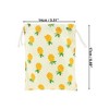 Unique Bargains Women Durable Drawstring Pineapple Cosmetic Bag Yellow 1 Pc - 2 of 3
