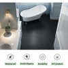 Vynxaria Waterproof  Slip Resistant: 12 Piece Set of 12x12 Black Plastic Tiles with Pebble Pattern for Bathroom, Balcony More - 3 of 4