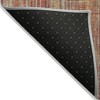 Orange Beige And Taupe Striped Washable Indoor Outdoor Area Rug - 4 of 4