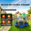 VEVOR 5FT Trampoline for Kids, 60" Indoor Outdoor Trampoline with Safety Enclosure Net, Basketball Hoop and Ocean Balls, for 3+ Years Kids - 3 of 4