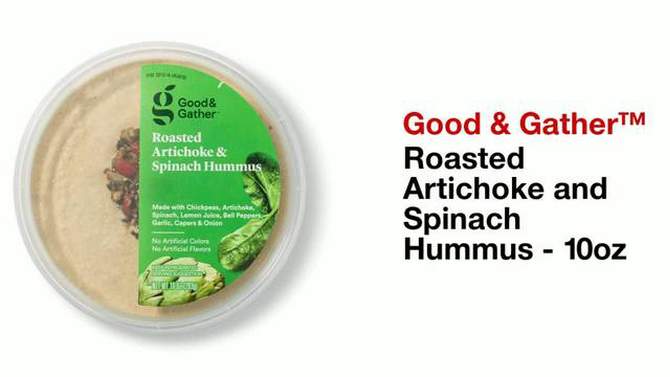 Roasted Artichoke and Spinach Hummus - 10oz - Good & Gather&#8482;, 2 of 8, play video