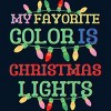 Men's Design By Humans My Favorite Color Is Christmas Lights - Merry Christmas By SHOPP T-Shirt - image 2 of 4