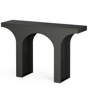Resenkos Entryway Table, Console Sofa Table,47" Console Table, Wooden Entryway Table Sofa Table with Arch Base, - 1 of 4