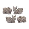 Melrose Stone Bunny Rabbit Figurine (Set of 4) - 2 of 4