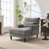 KWPZQEB 50'' Chaise Lounge Indoor, Oversized Chaise Lounge Chair with Lumbar Support & Armrests, Upholstered Plush Sofa Chair for Home Office - 2 of 4