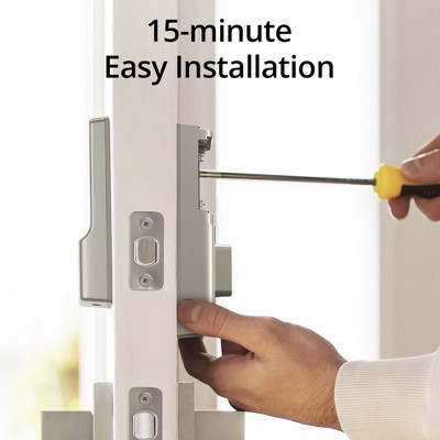 Satin Nickel Wi-Fi Smart Lock with Keypad and App Control