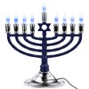 Rite Lite 15" Premium Blue and Silver Electric Menorah with Sequential Lighting - 4 of 4