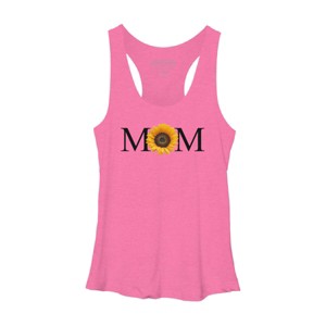 Women's Design By Humans Mother's Day Sunflower Mom By FridayFusion Racerback Tank Top - 1 of 2