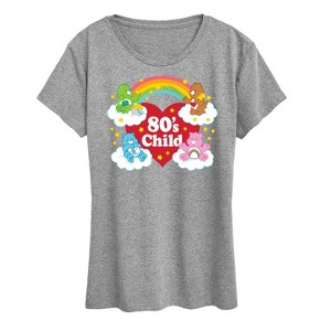 Women's - Care Bears - 80's Child With Heart and Rainbow Short Sleeve Graphic T-Shirt - 1 of 4
