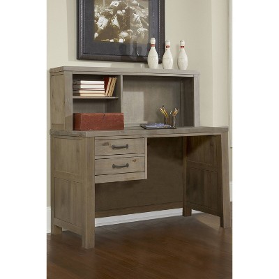 Highlands Desk with Hutch Driftwood - Hillsdale Furniture