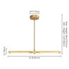 Rennnsan Wynveth 31"W Linear Modern LED Dimmable Kitchen Island Pendant - 3 of 4