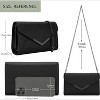 Women Envelope Clutch Faux Saffiano Leather Evening Handbag Foldover Clutch Bag - 3 of 4