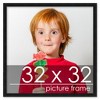 PosterPalooza | Square Minimalist Black Picture Frame - UV Acrylic, Foam Board Backing, Hanging Hardware - 2 of 4