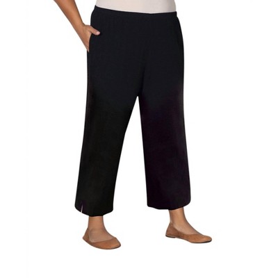 Women's Linen Pull On Wide Leg Flood Pants - Plus - On The Plus Side