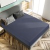 PiccoCasa 100GSM Microfiber Striped Bed Fitted Sheet 16 Inch Deep Pocket Bed Mattress Cover - 2 of 3
