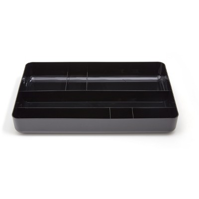 TRU RED 7-Compartment Plastic Drawer Organizer Blk TR55351