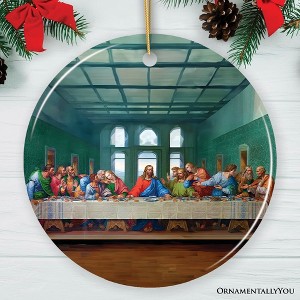 Leonardo da Vinci The Last Supper Ceramic Ornament, Famous Painting Christmas Decoration Souvenir| OrnamentallyYou - 1 of 4