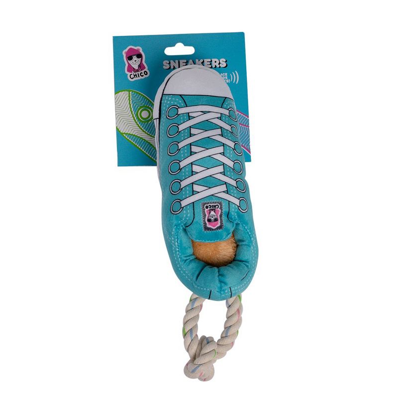 American Pet Supplies 10-Inch KiCKS Squeaking Comfort Plush Sneaker Dog Toy, 5 of 13