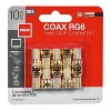 RCA VH5910R Gold-Plated RG Twist-on F-Connectors, 10 Count - 4 of 4