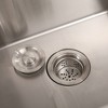 Resenkos 24in Stainless Steel Washing Sink w/ Faucet Hoses And Drain Head Only(Update), All-Sided Silence Pads, Steel, Silver - 4 of 4
