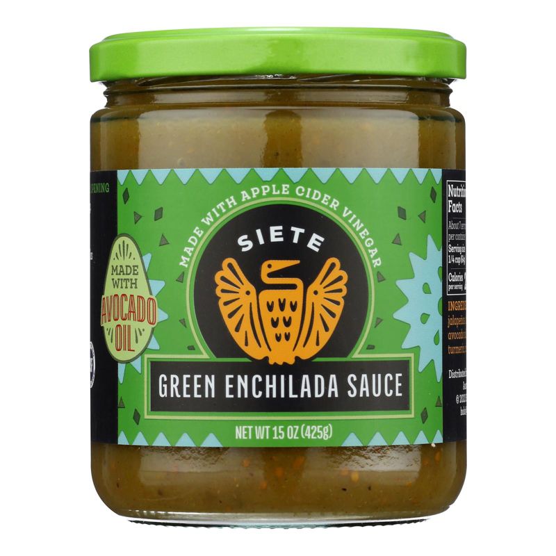 Siete Green Enchilada Sauce - Case of 6/15 oz, 2 of 8