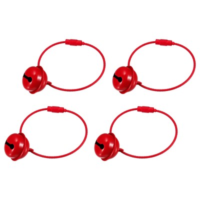 Unique Bargains Metal Smooth Durable Decoration DIY Crafts Key Chain Bells 4 Pcs