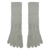 Unique Bargains Women's Striped High Yoga Five Toe Socks 1 Pair - 4 of 4