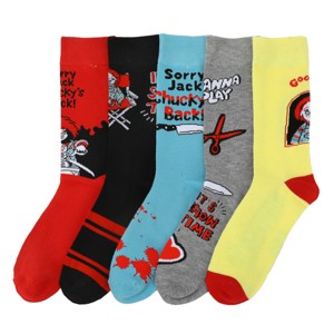 Chucky Character Art Adult 5-Pair Casual Crew Socks - 1 of 4