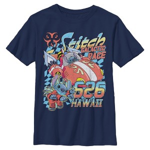 Boys Lilo & Stitch Hawaiian Galactic Race T Shirt - 1 of 4