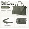 Luupatchy Waterproof Weekender Duffel Bag - Airplane-Friendly Carry-On with Trolley Sleeve, Multi-Pocket Gym/Travel Tote for Men & Women - 4 of 4