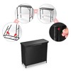 InstaHibit EZ GO Portable Bar Table Aluminum with Carry Bag Black Skirt for Wedding Camping Tradeshow Party - 2 of 4