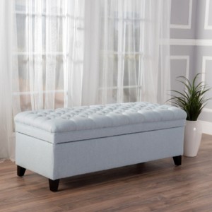 Storage Ottoman,Storage Ottoman Bench For Bedroom,Fabric End Of Bed Storage Bench, Button Tufted Footstool For Living Room Bedroom-Cuddlewood - 1 of 4