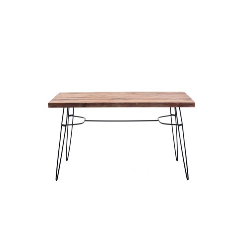 54 Lantana Reclaimed Wood Dining Table Desk Brown Black