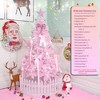 Whisen 6FT Pencil Christmas Tree, Flame-Resistant PVC, Stable Base, Easy Storage - 3 of 4
