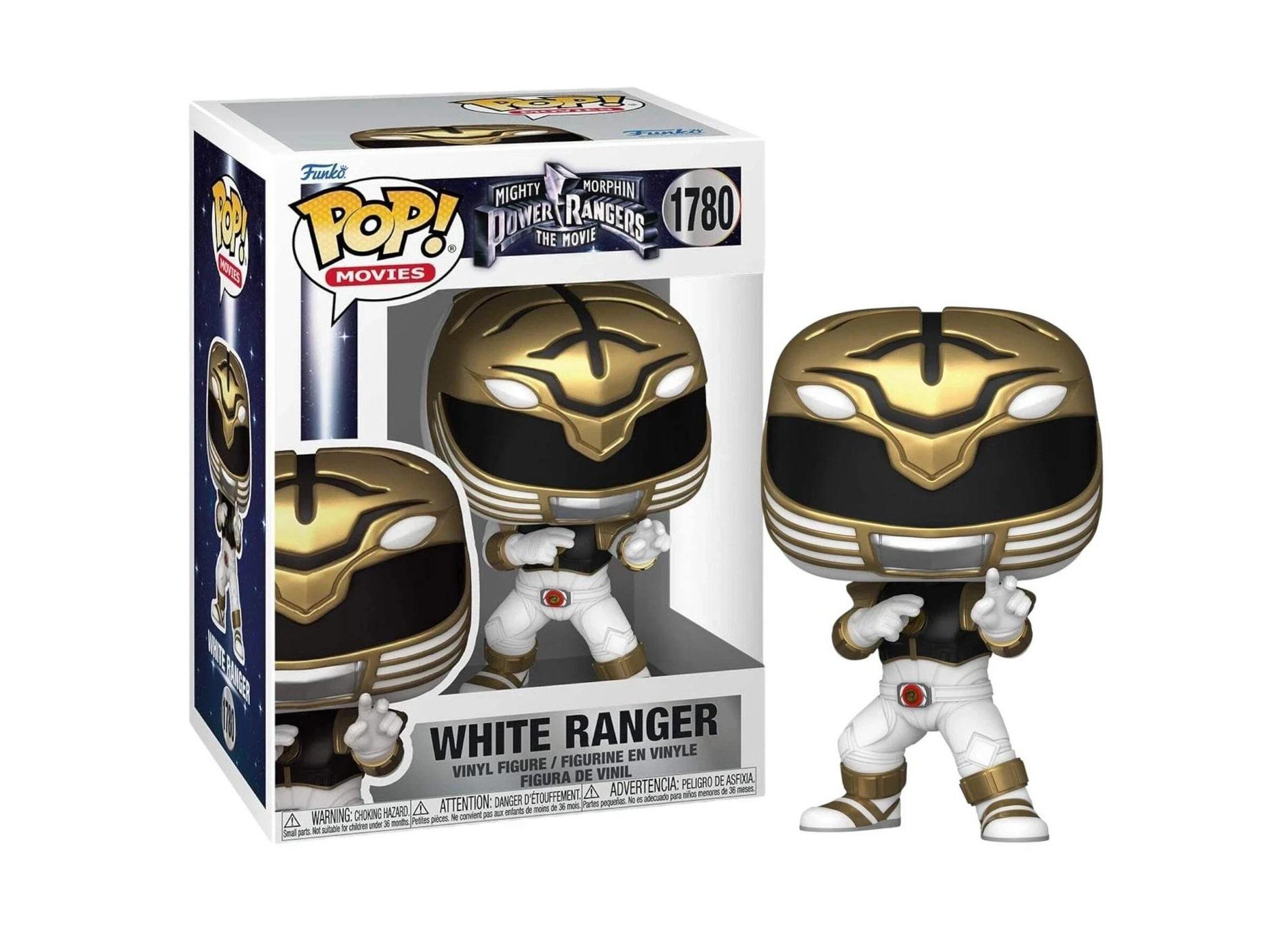Funko Pop! Movies: Mighty Morphin Power Rangers - White Ranger - Vinyl Figure #1780 #81198