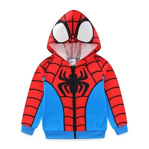 Marvel Spider-Man Boys Zip Up Hoodie For Toddler And Big Kids - Size 2T - 1 of 4