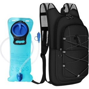 Hydration Backpack Vest, Lightweight Hands-Free Hydration Pack with Water Bladder for Running, Cycling - 1 of 4