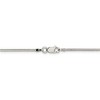 Black Bow Jewelry 1.5mm Sterling Silver, Diamond Cut Flat Snake Chain Necklace - 4 of 4