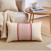 REGALWOVEN Geometry Weave Patchwork Throw Pillow Covers for Sofa Farmhouse Living Room Decor 2 Pcs - 2 of 4