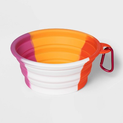 Lesbian Flag Color Silicone Dog Bowl - 3 cup - Boots & Barkley™